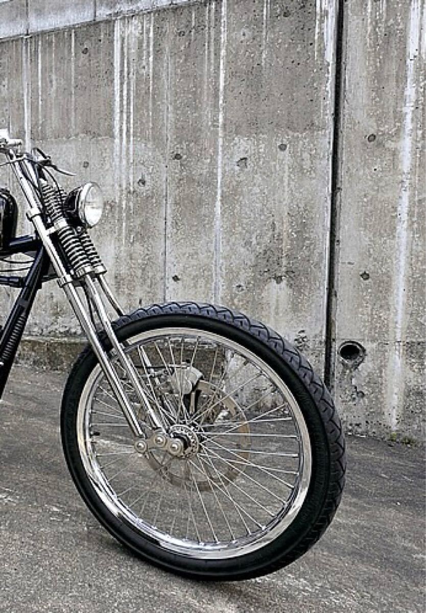 Japan Made スプールハブ ホイール 21×1.85 チョッパー ナックル パン ショベル シングルディスク拍卖