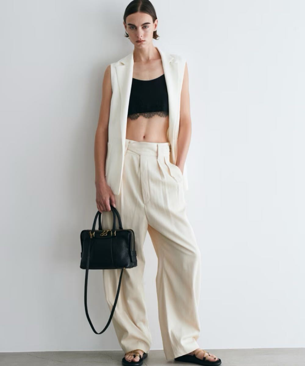 TOFF & LOADSTONE リーフ ハンドバッグ ブラック レディース拍卖