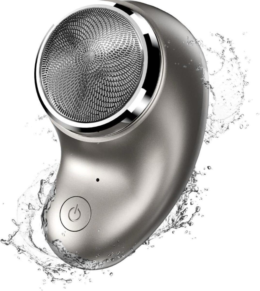 【 グレー 】 小型電気シェーバー 電気シェーバー ミニシェーバー 回転式 3枚拍卖