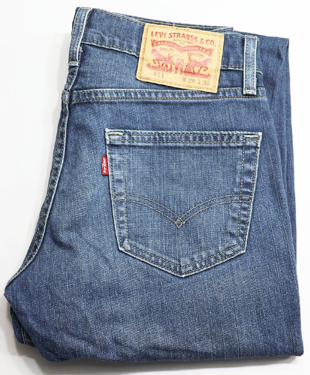 Levi's (リーバイス) Lot 511 SLIM FIT / スリムフィット デニムパンツ 04511-0460 ミッドブルー w28拍卖