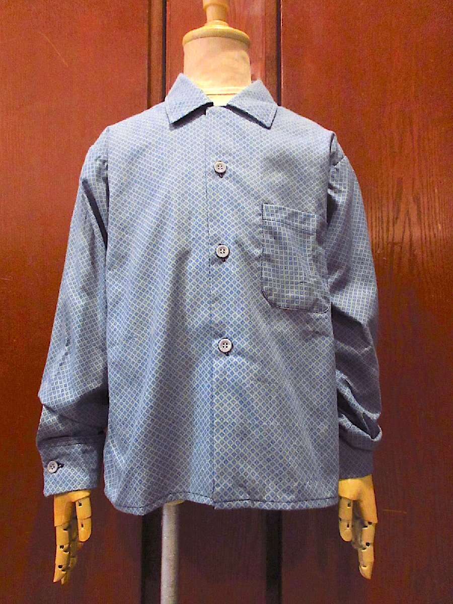 ビンテージ60's●DEADSTOCK Tupeloキッズ総柄ループカラーシャツsize 10●250617m1-k-lsshデッドストックトップス子ども服拍卖