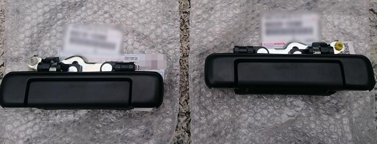 【新品】トヨタ純正 AE86 トレノ レビン フロントドア アウトサイド ハンドル 左右セット アウターハンドル拍卖