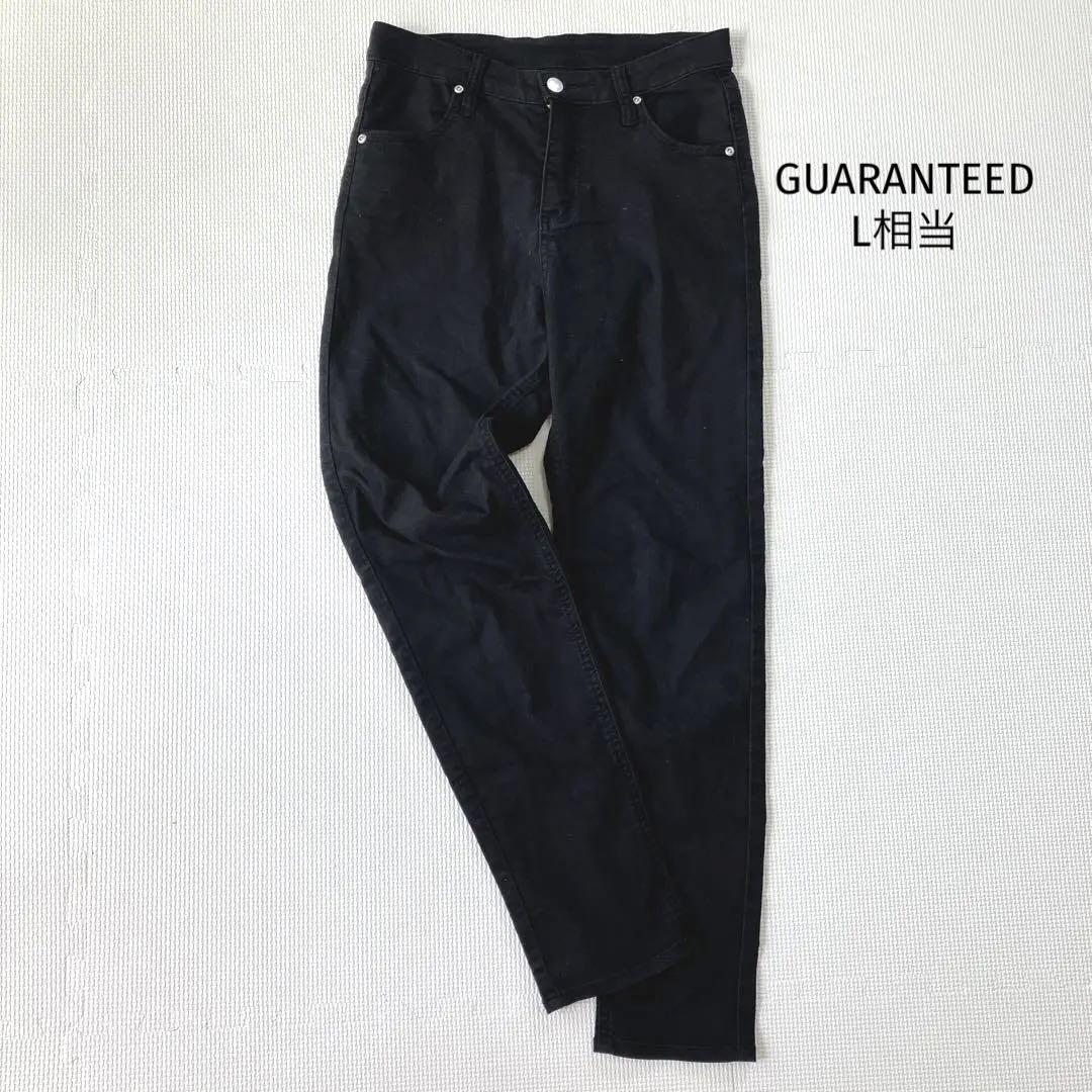GUARANTEED ギャランティード スキニーパンツ【L相当】黒 ストレッチ拍卖