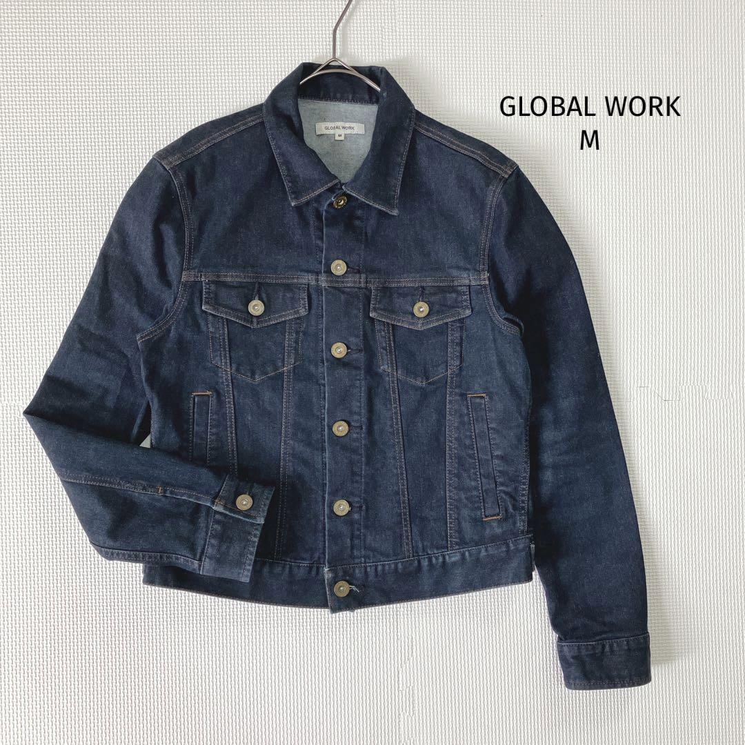 グローバルワーク デニムジャケット Gジャン【M】長袖 カジュアル ネイビー拍卖