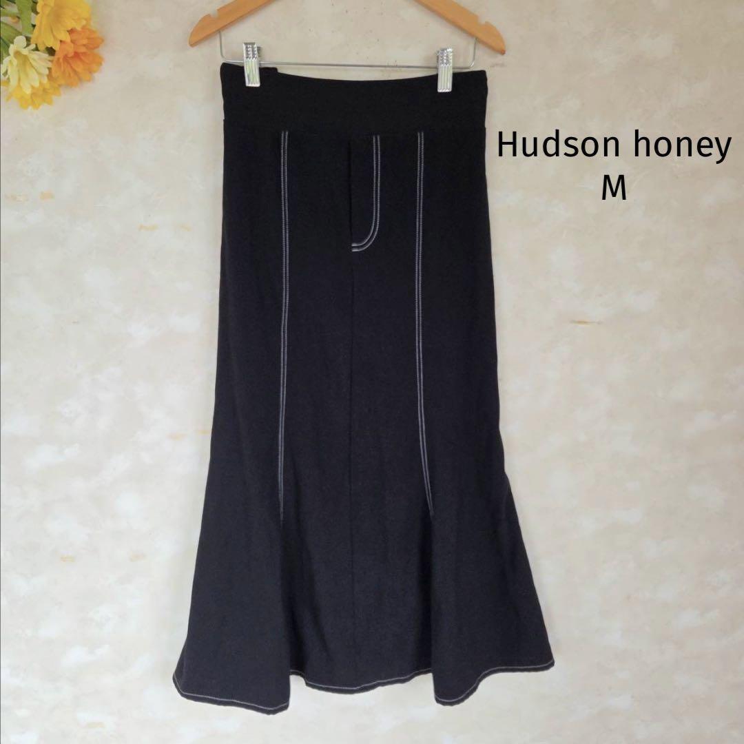 ハドソンハニー Hudson honey ロングスカート【M】ブラック 黒拍卖