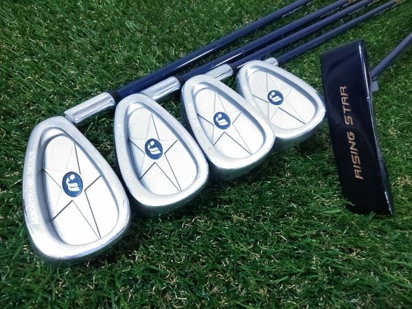 RISING STAR ジュニア ゴルフセット 5本 アイアン パターセット 身長120~140cm程度 #G299IS拍卖