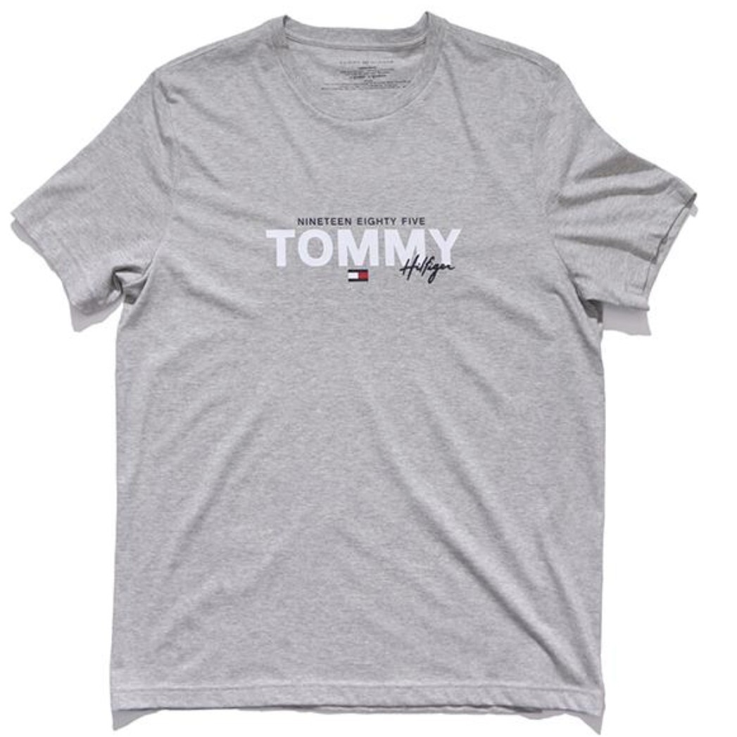 【S】TOMMY トミーヒルフィガー 半袖Tシャツ GRAPHIC T/グレー拍卖