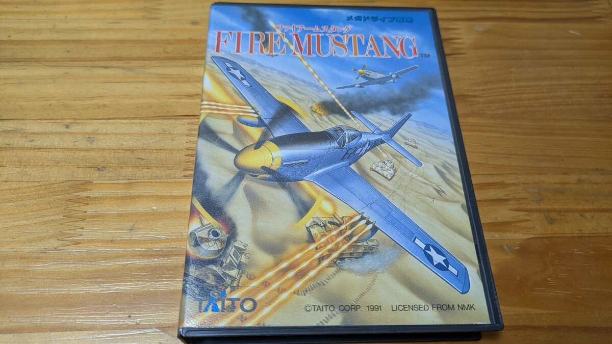 美品レベル ファイアームスタング 箱説はがきありレトロフリーク可 メガドライブ はがき少し変色拍卖