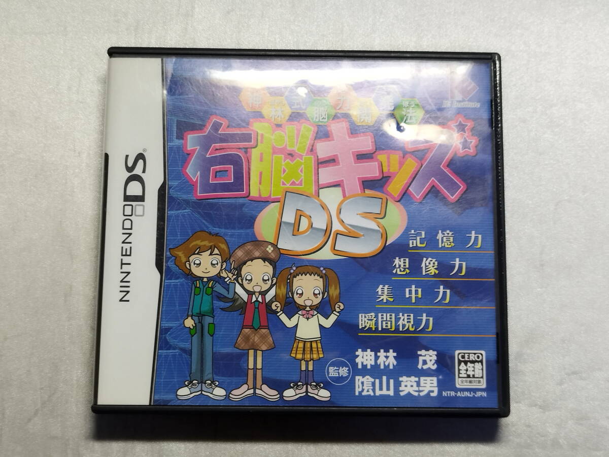 中古品 ニンテンドーDSソフト 神林式脳力開発法 右脳キッズDS拍卖