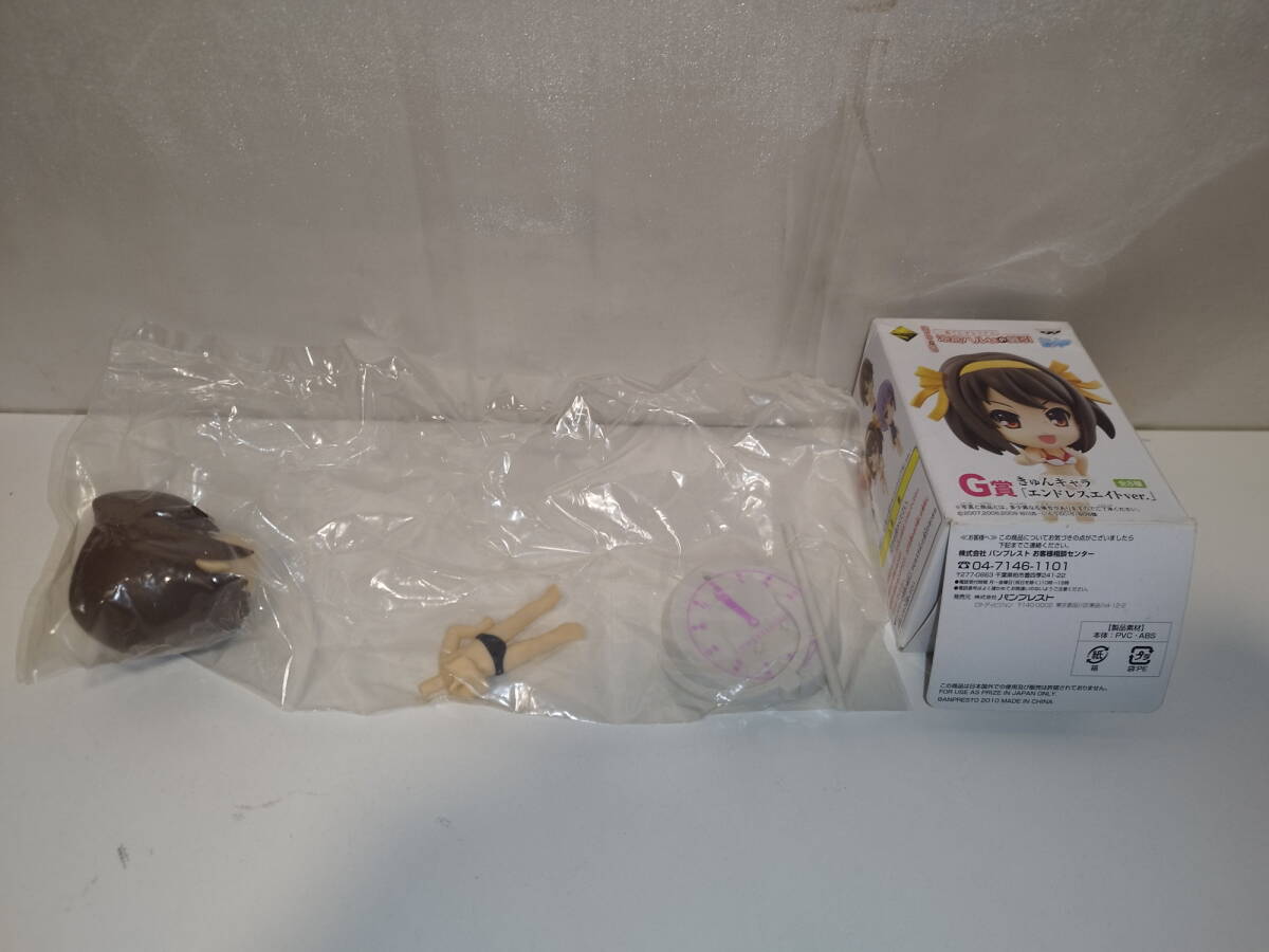 中古品 涼宮ハルヒの憂鬱 涼宮ハルヒの籤引 古泉一樹(水着) G賞 きゅんキャラ エンドレスエイトver. 一番くじプレミアム拍卖