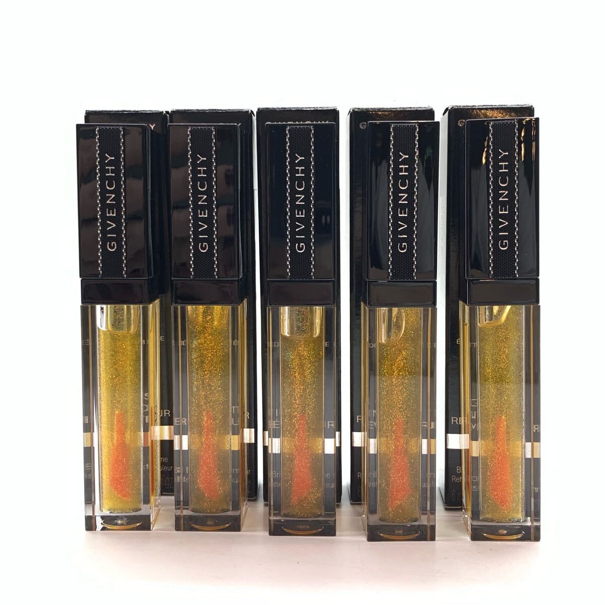 未使用 GIVENCHY ジバンシイ グロス アンテルディ 17 ゴールデンアワー 6ml 5本セット 口紅 グロス リップ コスメ 管理RY25002874拍卖
