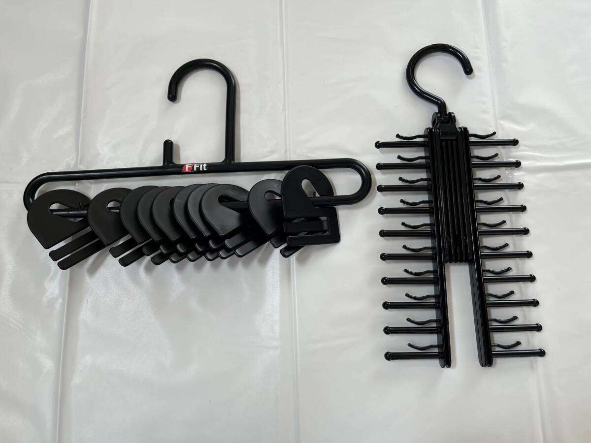 【送料無料】ネクタイハンガー 吊るし掛け まとめ 2種類 計30本収納拍卖