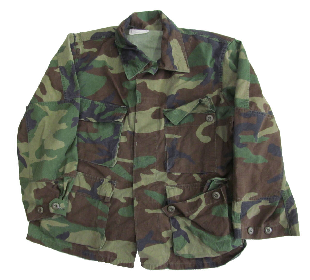 US古着 GAMACHE ノンリップ 迷彩 カモフラ ミリタリージャケット コンバットジャケット M-XSHORT F31拍卖