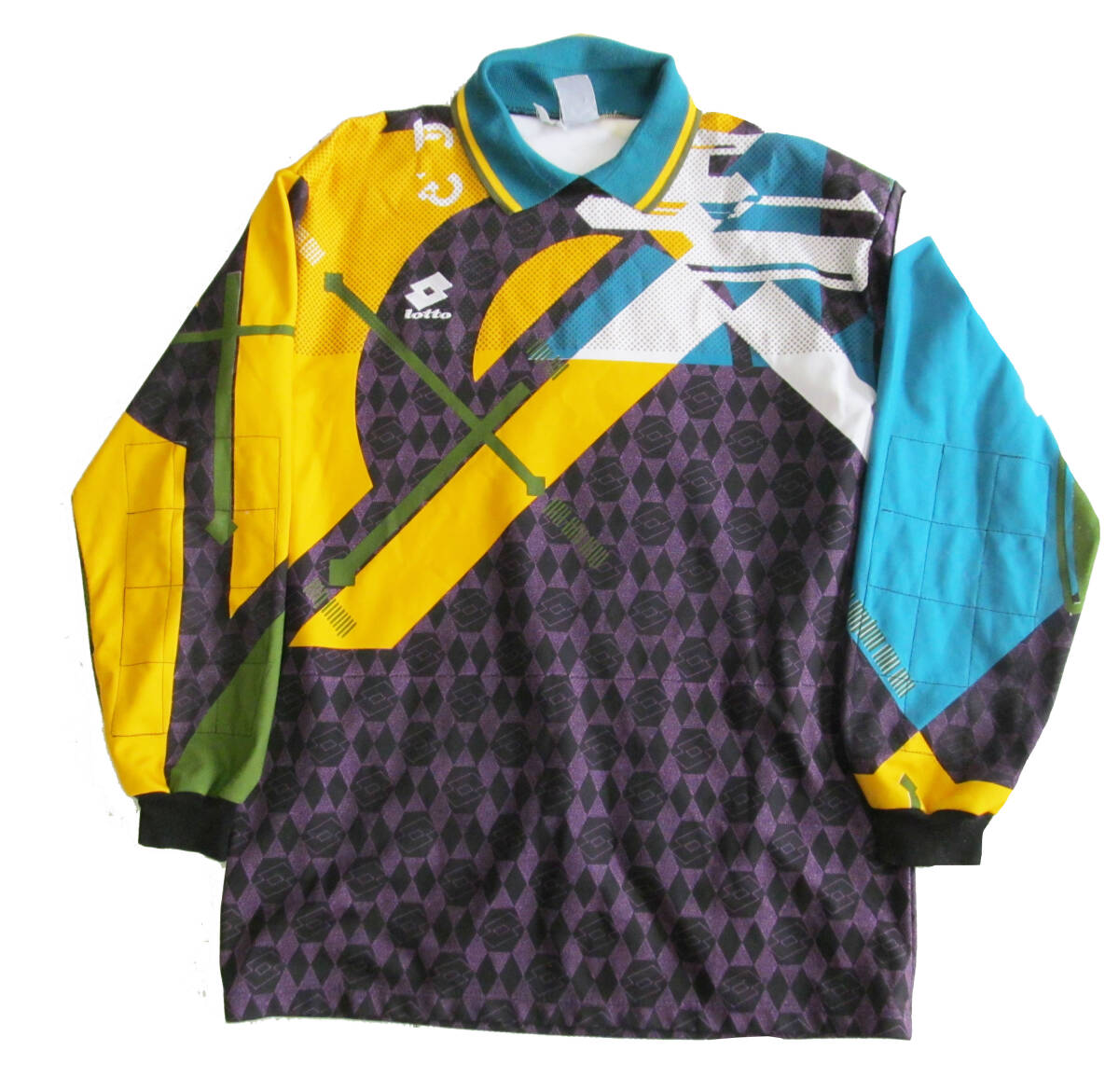 ビンテージ 90年代 lotto ロット ゲームシャツ キーパーシャツ ユニフォーム 長袖 kd拍卖