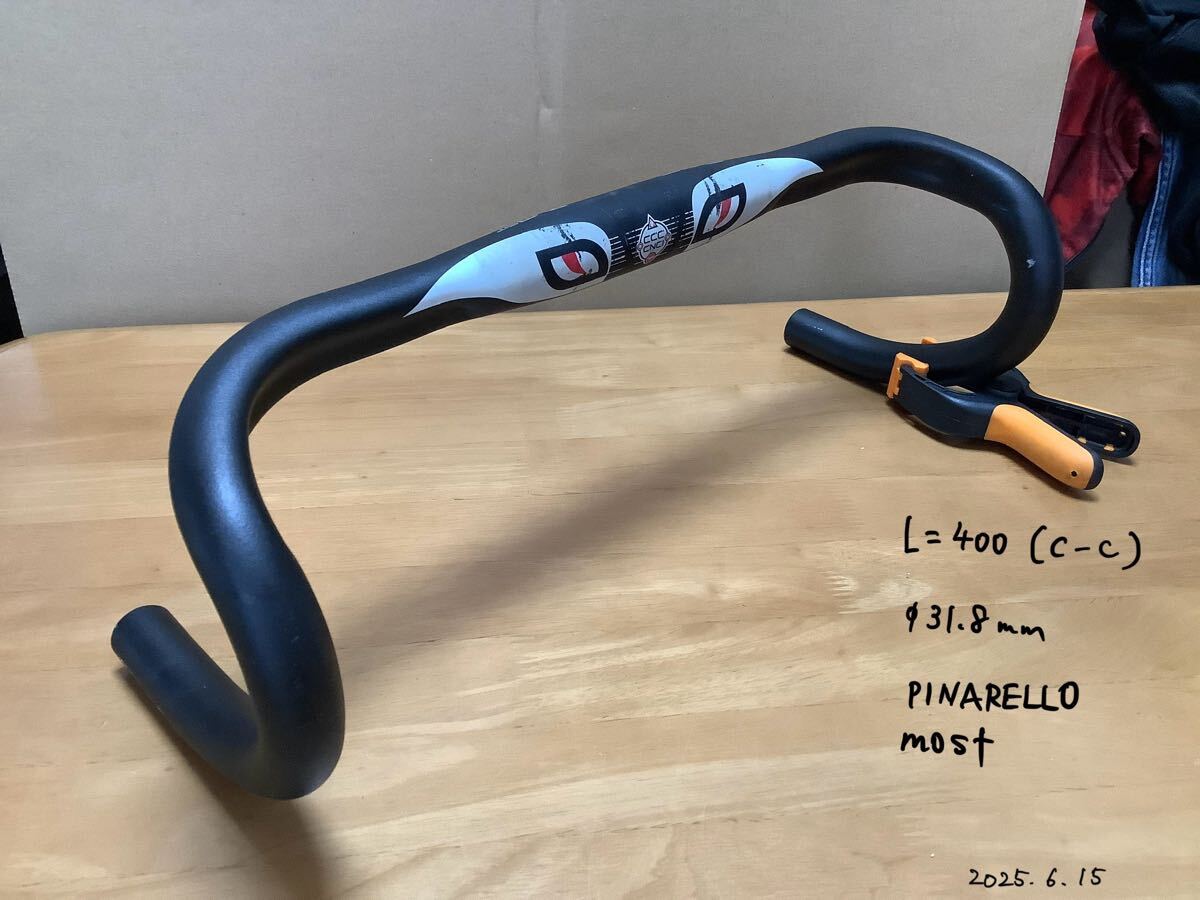 ハンドル pinarello most ピナレロ モストL=400 Φ31.8 ドロップハンドル アルミ拍卖