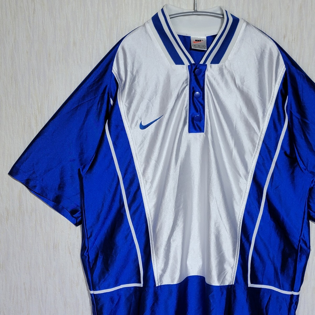 【NIKE】ナイキ 銀タグ オーバーサイズ ゲームシャツ 90s サイズM拍卖