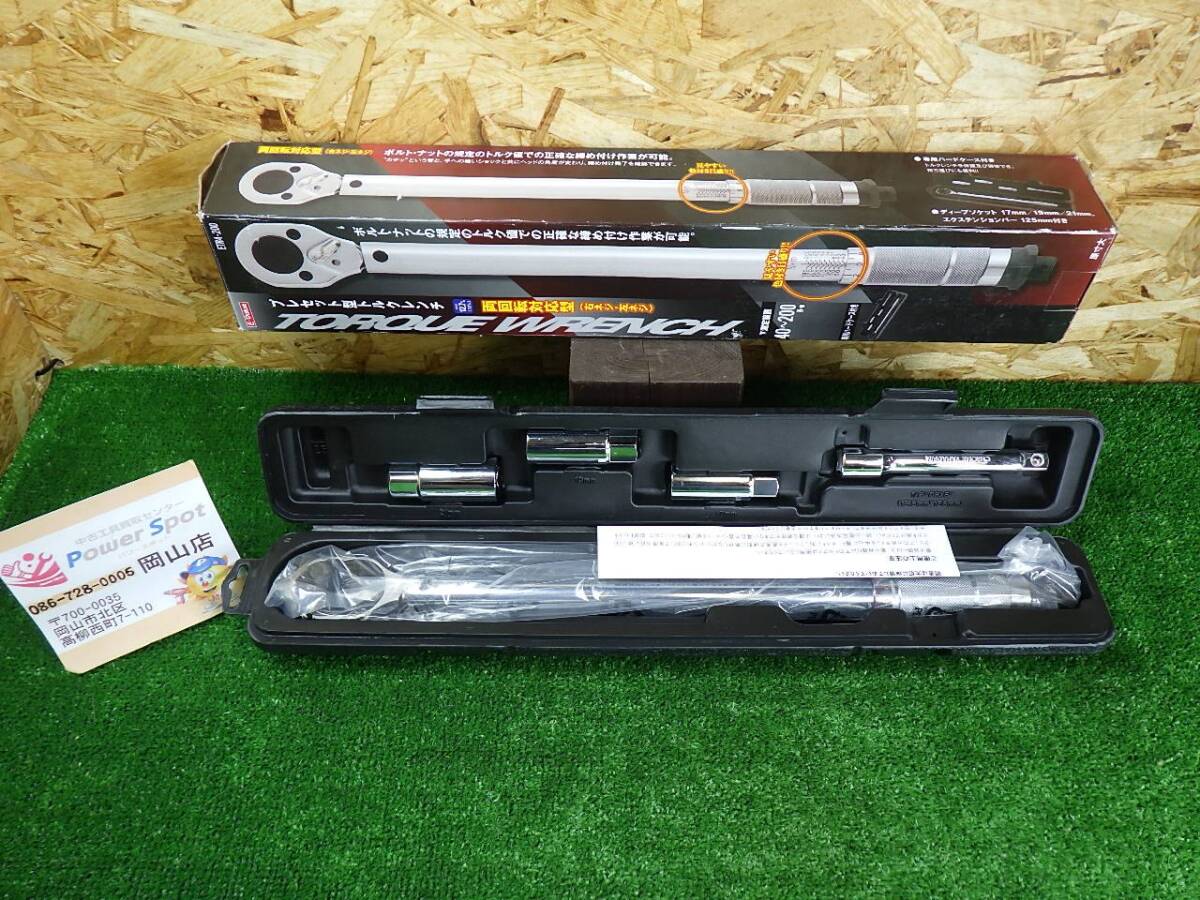 使用感無し★E-Value プレセット型トルクレンチ 差込角 12.7mm (1/2インチ) ETR4-200 中古美品 250609拍卖