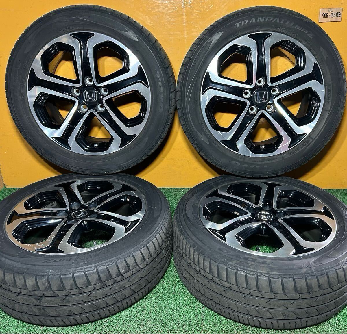 *夏用 215/55R17 94V TOYO TRANPATH mpZ *ENKEI ホンダ ヴェゼル純正【17×7.0J +55 PCD:114.3×5H ハブ径:62mm】*4本セット拍卖