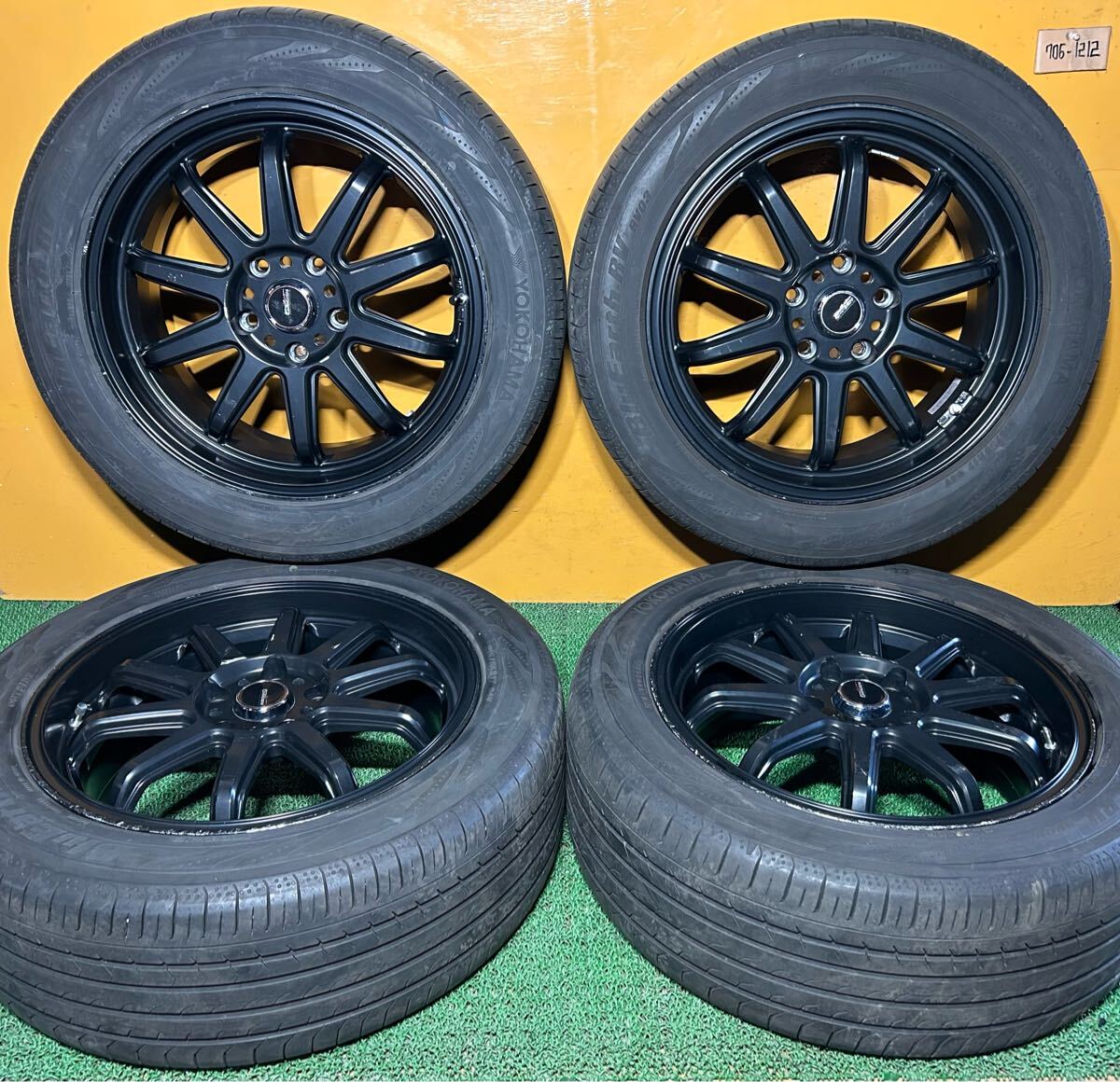 *夏用 バリ溝 215/55R17 94V YOKOHAMA BluEarth-RV RV03 *5ZIGEN【17×7.0J +45 PCD:114.3×5H ハブ径:71mm】ノア、ヴォクシー、セレナ等拍卖