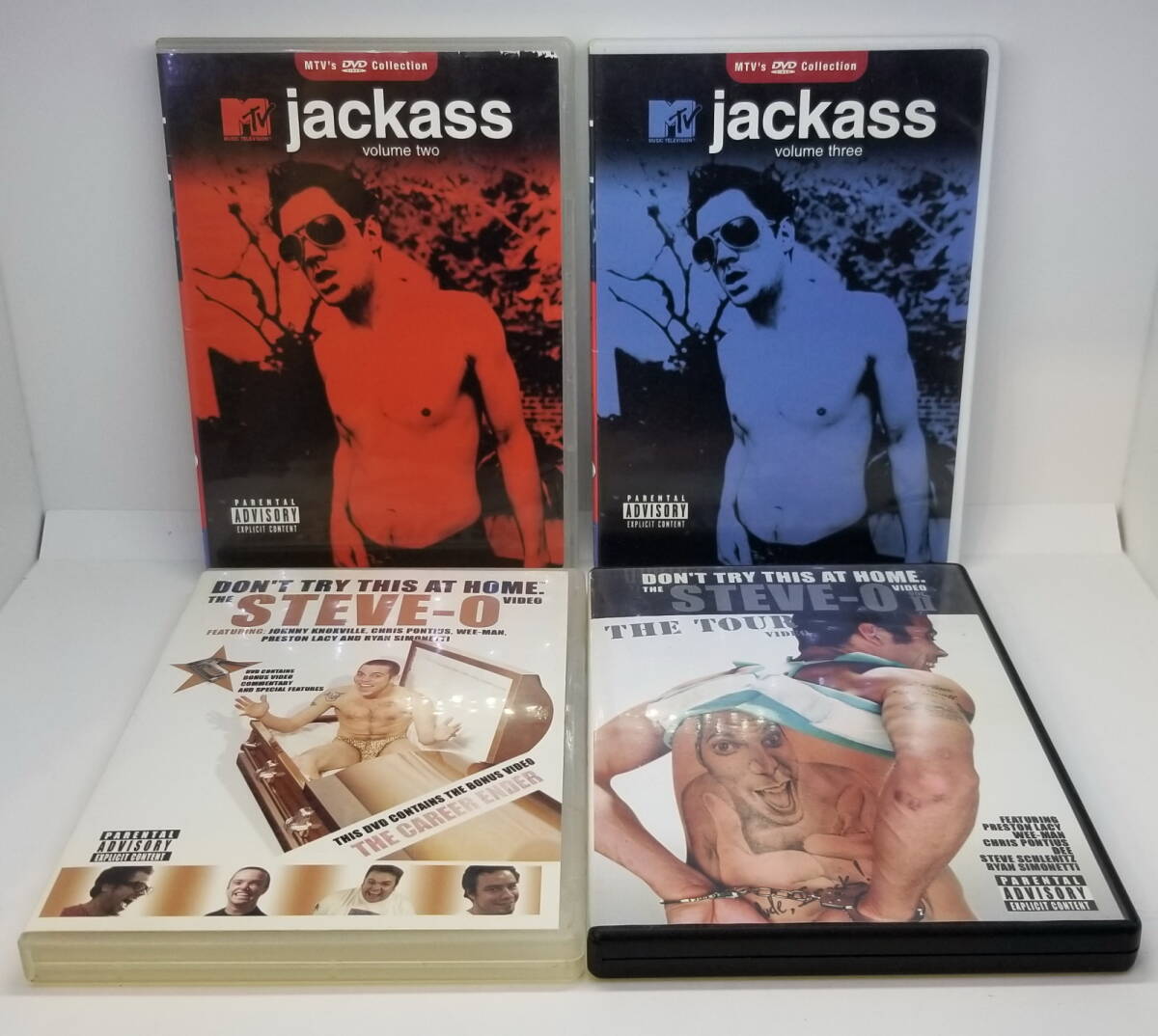 DVD 海外映画セット Jackass/Steve-O 外国映画 4点セット 中古 拍卖