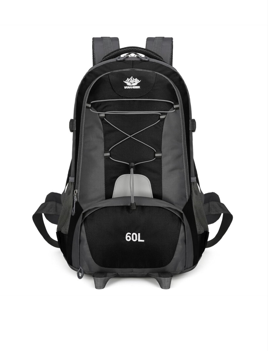 登山リュック キャンプリュック 軽量 防水 大容量 耐久性 多機能 アウトドア ハイキング バックパック シューズコンパート(50-60L)拍卖