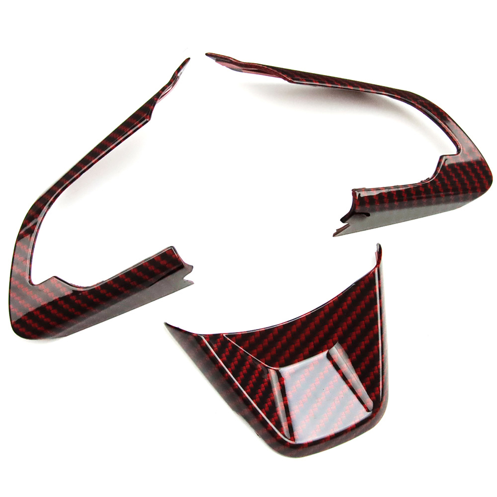 スズキ スイフト ZD系 ZC系 ステアリングガーニッシュ インテリア 内装 パーツ アクセサリー レッドカーボン調 Tokutoyo拍卖