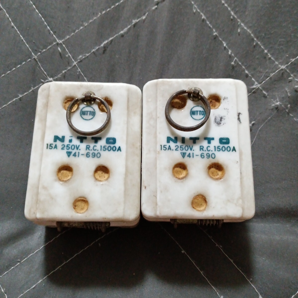 NITTO 電源プラグ 15A 250V R.C.1500A 碍子 ブレーカー ②拍卖