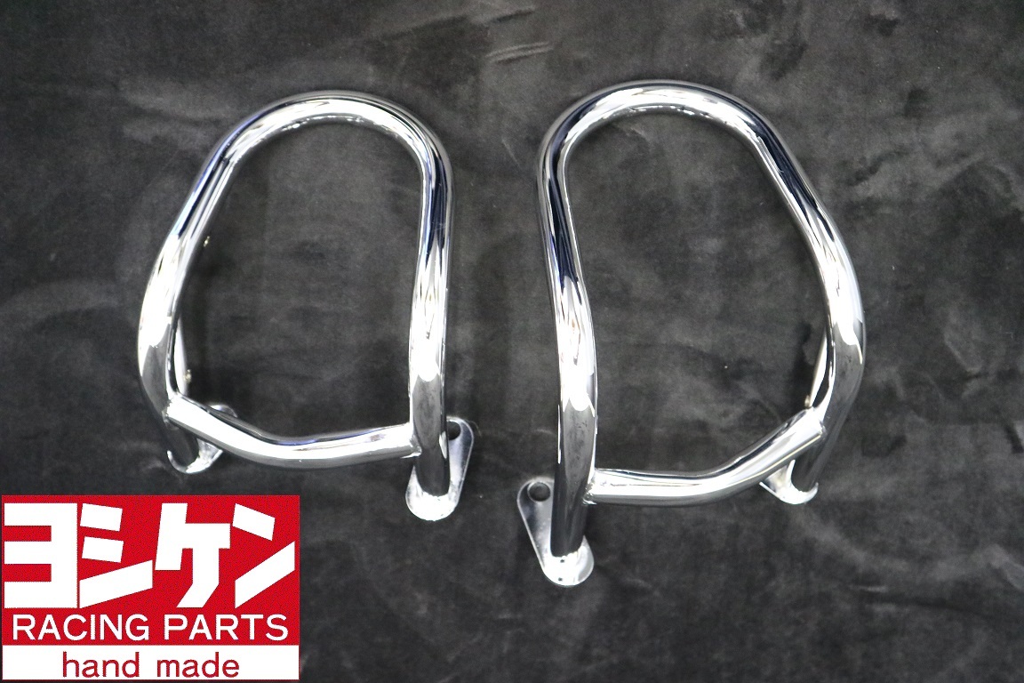 送料込 CBR400F エンジンガード メッキ 専用/NC17 外装 スラッシュガードプロテクター ファッション カスタムCBR400F2 CBR400F3拍卖