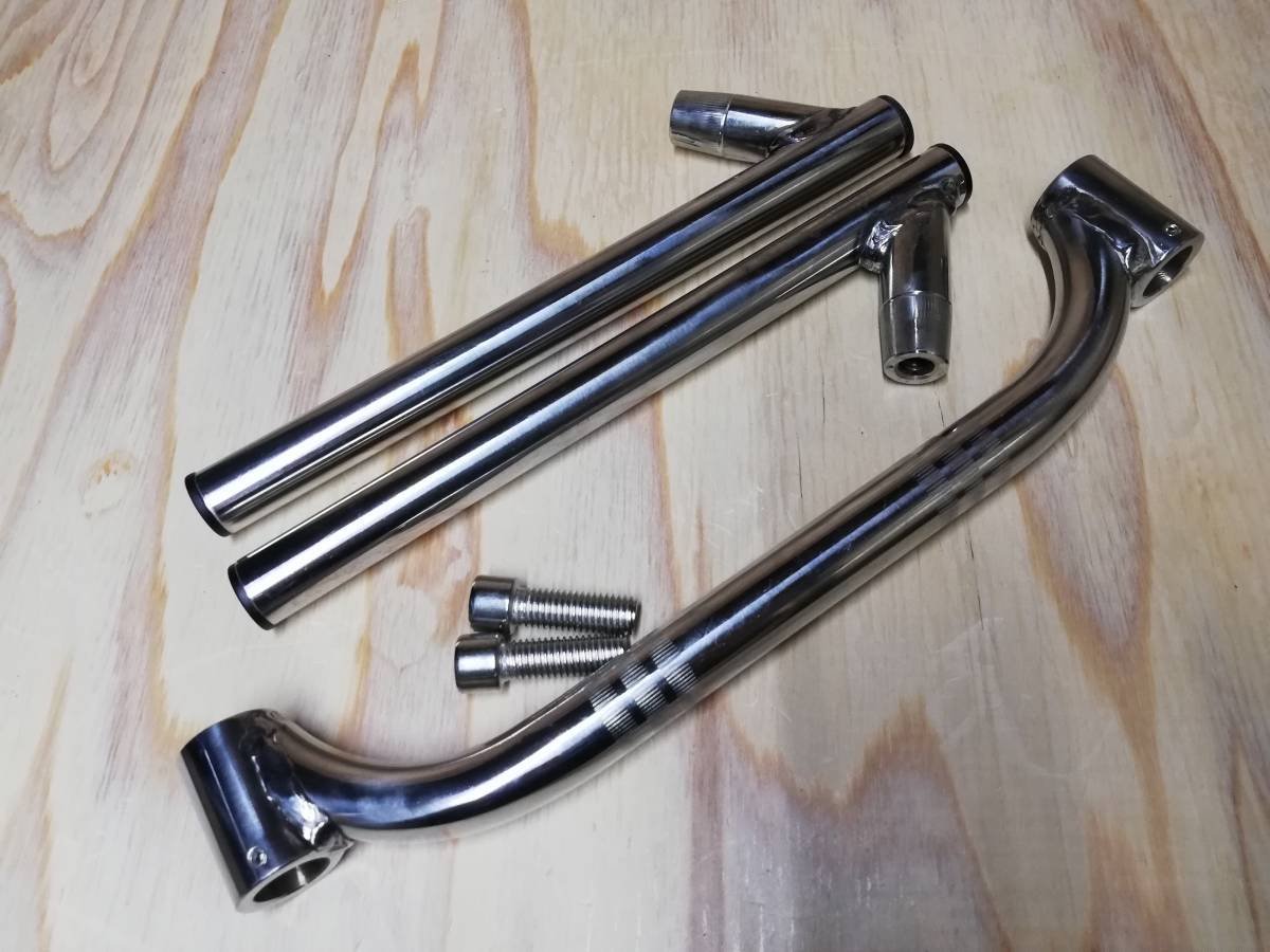 送料込 コンドルハンドル 可変式 ステン/22.2パイ旧車 ハン 可変CBX400FコンドルジェイドCB400SFエイプCB750F CB900FトマゼリVF 教習拍卖