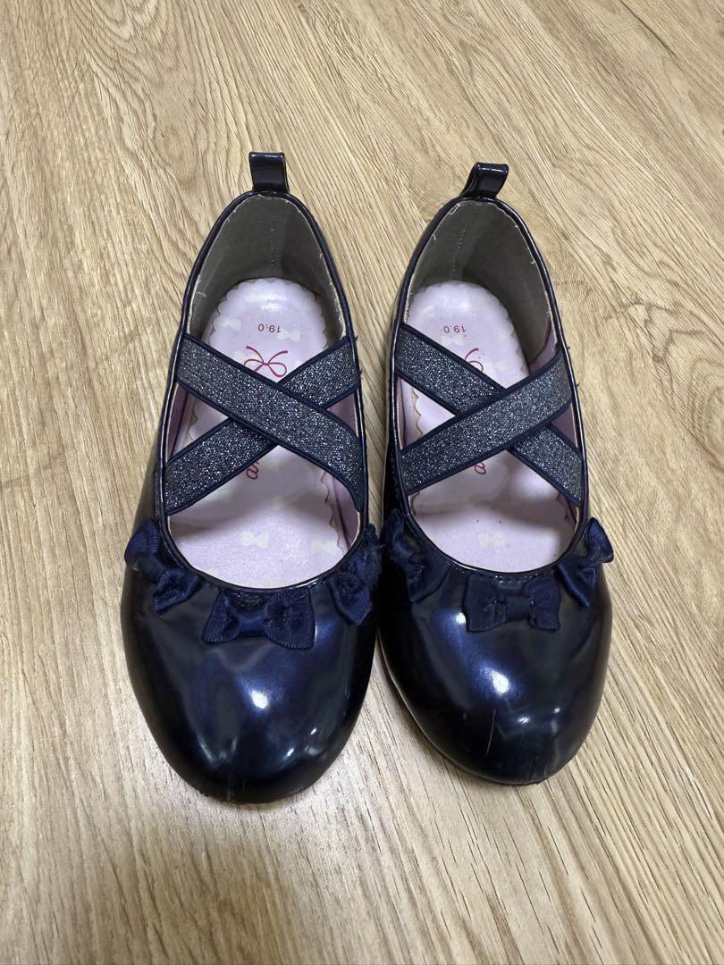 anyFAM エニィファム フォーマルシューズ 女の子 ネイビー 19cm拍卖