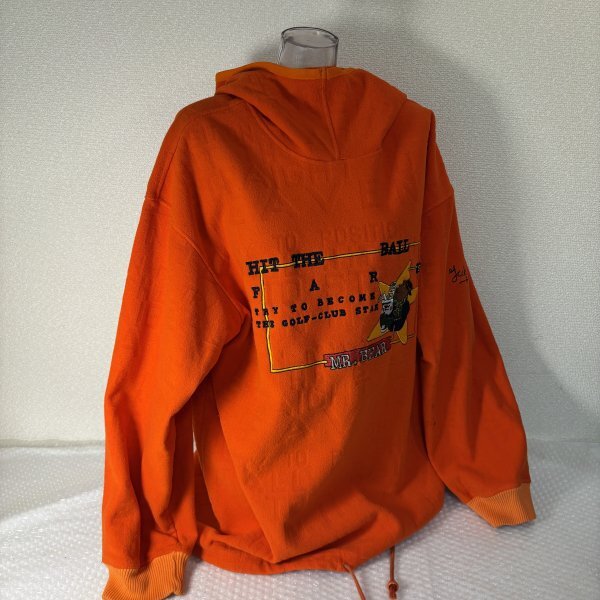 現状品【CASTELBAJAC SPORTS】サイズ3 ユニセックス フリース フーディー カステルバジャック オレンジ ■山631 三拍卖