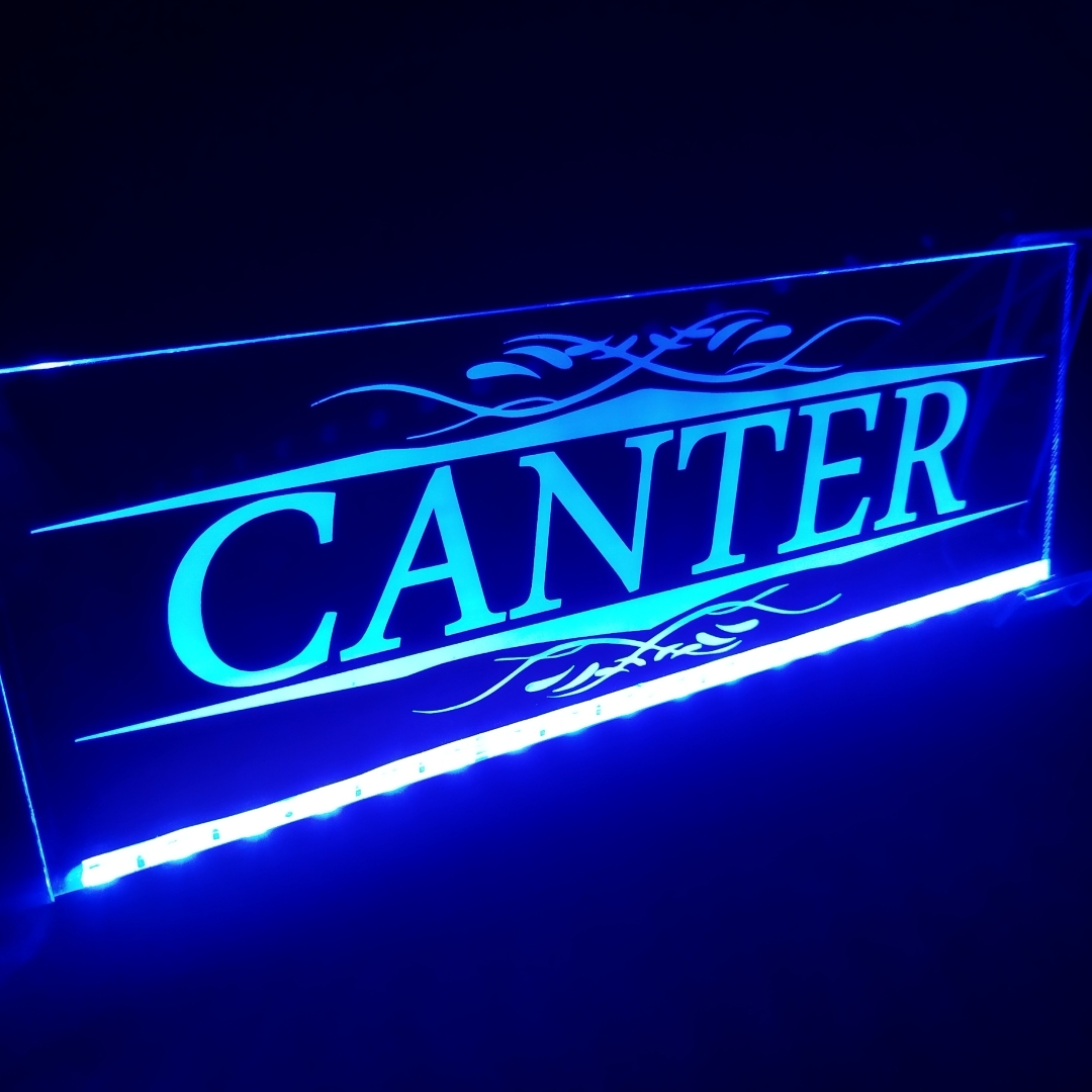 キャンター① ブルーテック ジェネレーション LED アクリルプレート 三菱ふそう FUSO トラック アンドン 内装 カスタム デコトラ ライト拍卖