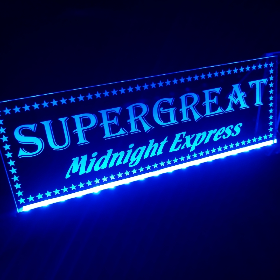 スーパーグレート⑭ フルカラー LED アクリルプレート 17 三菱ふそう FUSO トラック アンドン 安全窓 内装 カスタム デコトラ ライト拍卖