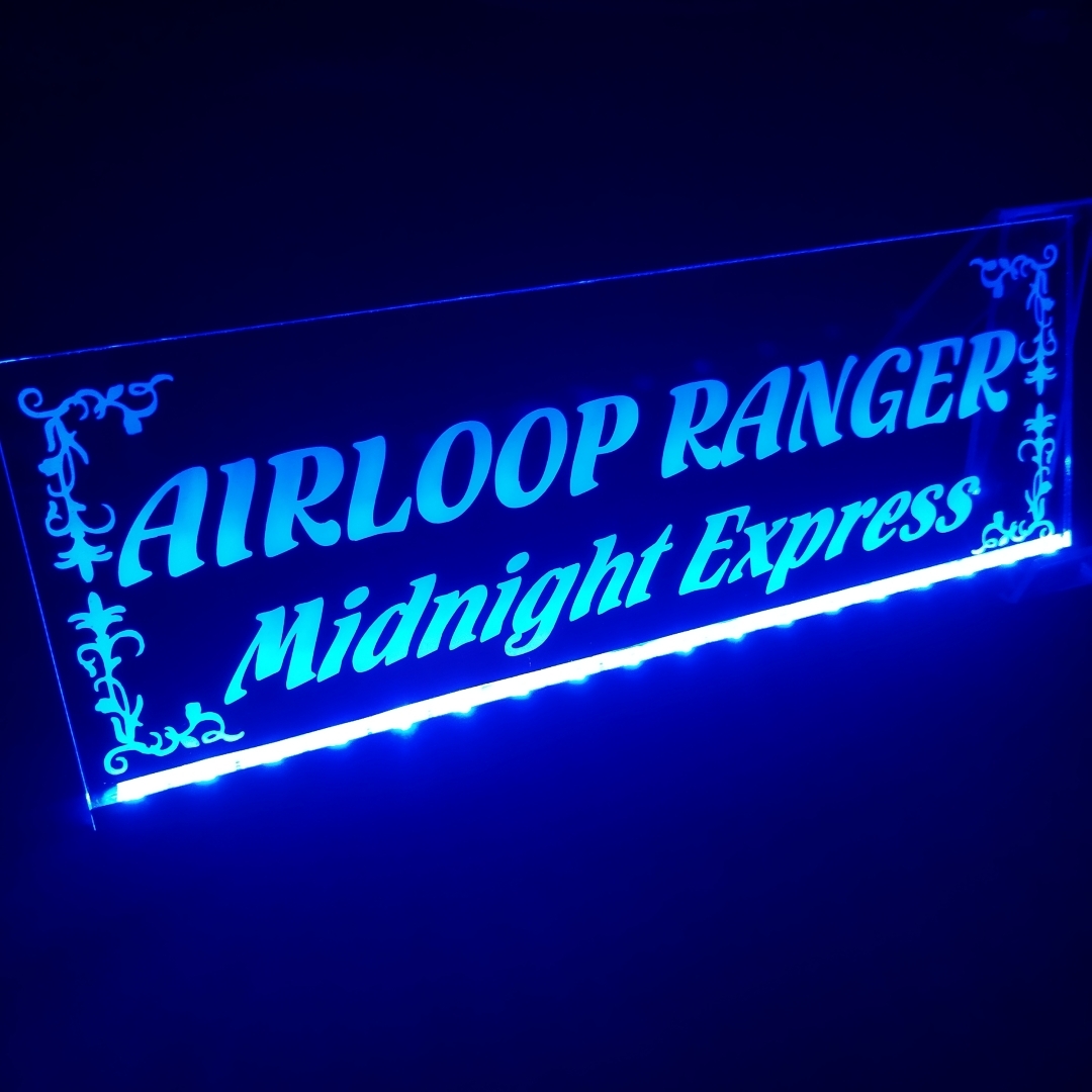 エアループレンジャー② フルカラーLED アクリルプレート 日野 HINO ワンマン灯 トラック アンドン 安全窓 内装 デコトラダンプ トレーラー拍卖