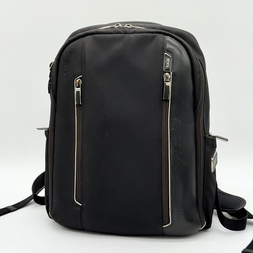 【良品】TUMI トゥミ Arrive Logan アライブ ローガン リュックサック バックパック ビジネスバッグ デイパック メンズ ブラック GI991118拍卖