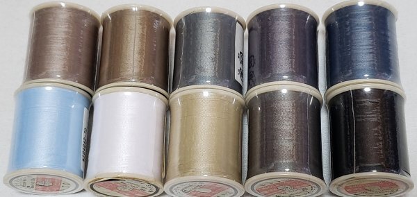 糸1653 KINKAME ビューティー ミシン糸 200m 合繊・絹・ニット・ウール用 10点 送料込み 格安!セール!拍卖