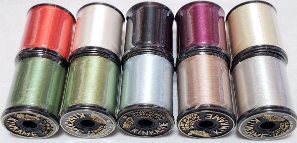 糸1664 KINKAME 絹 ミシン糸 ♯50 100m 10点 送料込み 格安!セール!拍卖