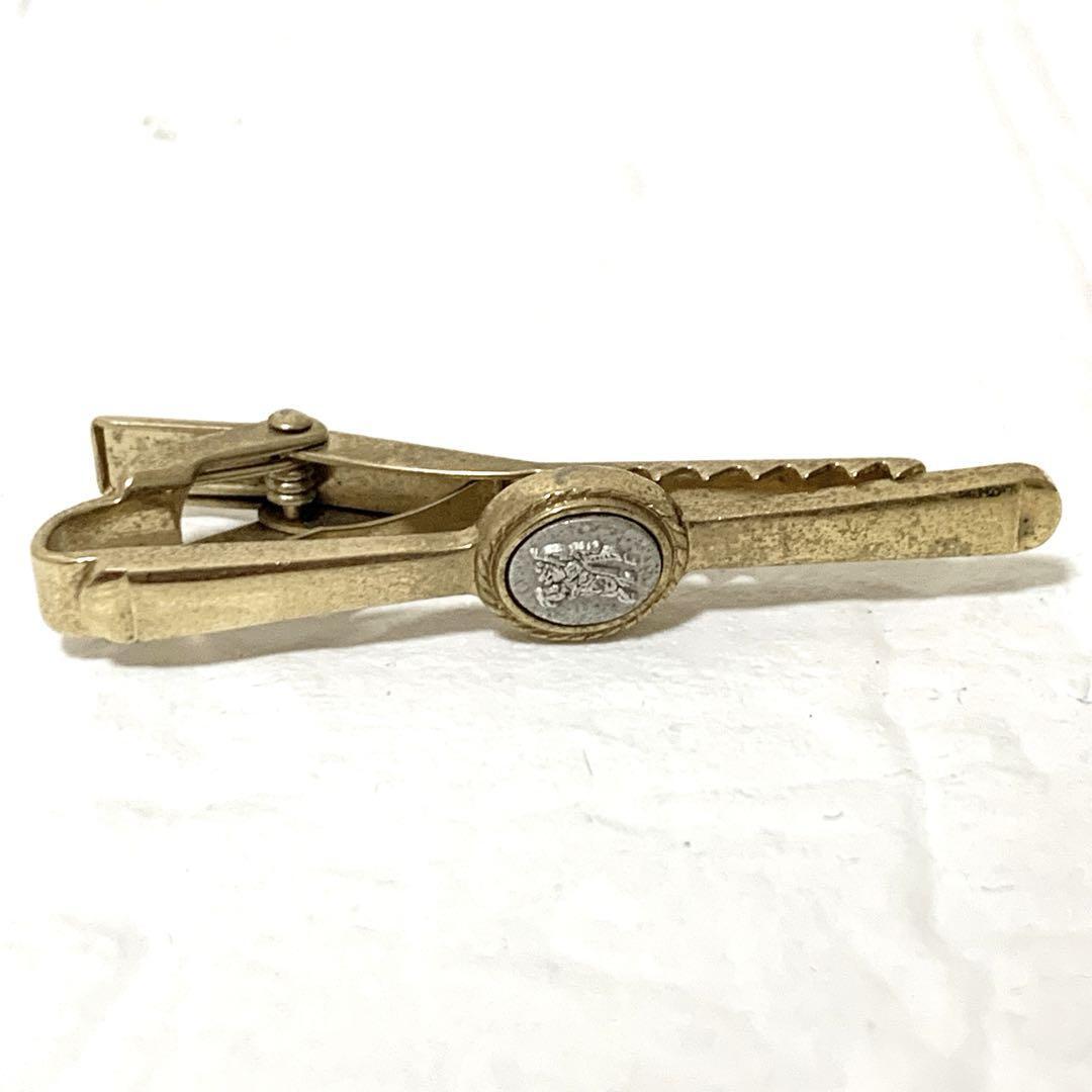 BURBERRY バーバリー ネクタイピン ホースロゴ ゴールド拍卖