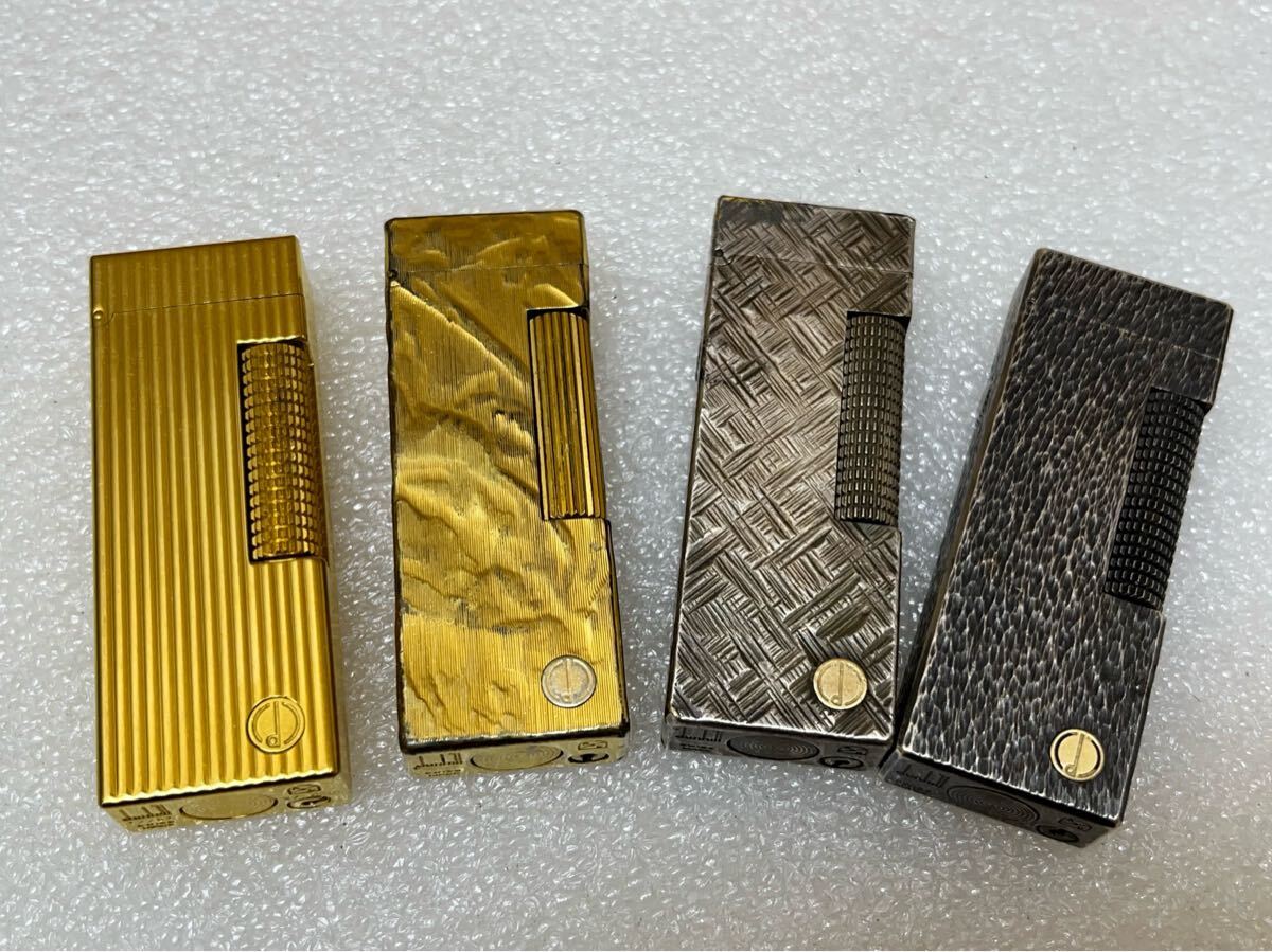 RE5518 ダンヒル dunhill ガスライター 4点まとめ SWISS made 3点火花あり 現状品 0618 拍卖
