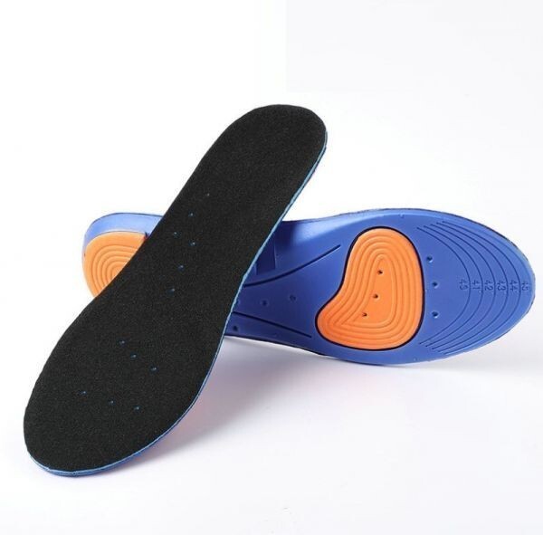 【黒】 インソール 25.5cm~27.5cm 衝撃吸収 中敷き スニーカー スポーツ 靴 クッション メンズ 低反発 立ち仕事 ウォーキング拍卖