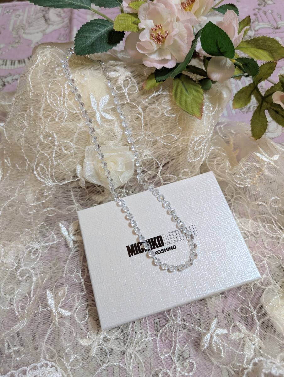 【MICHIKO LONDON】ミチコロンドン コシノ キュービックジルコニア 1連ネックレス☆彡拍卖