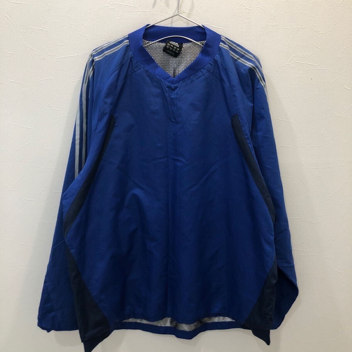 WY435 adidas 長袖 ピステ ウィンドブレーカー ブルー メンズ L拍卖