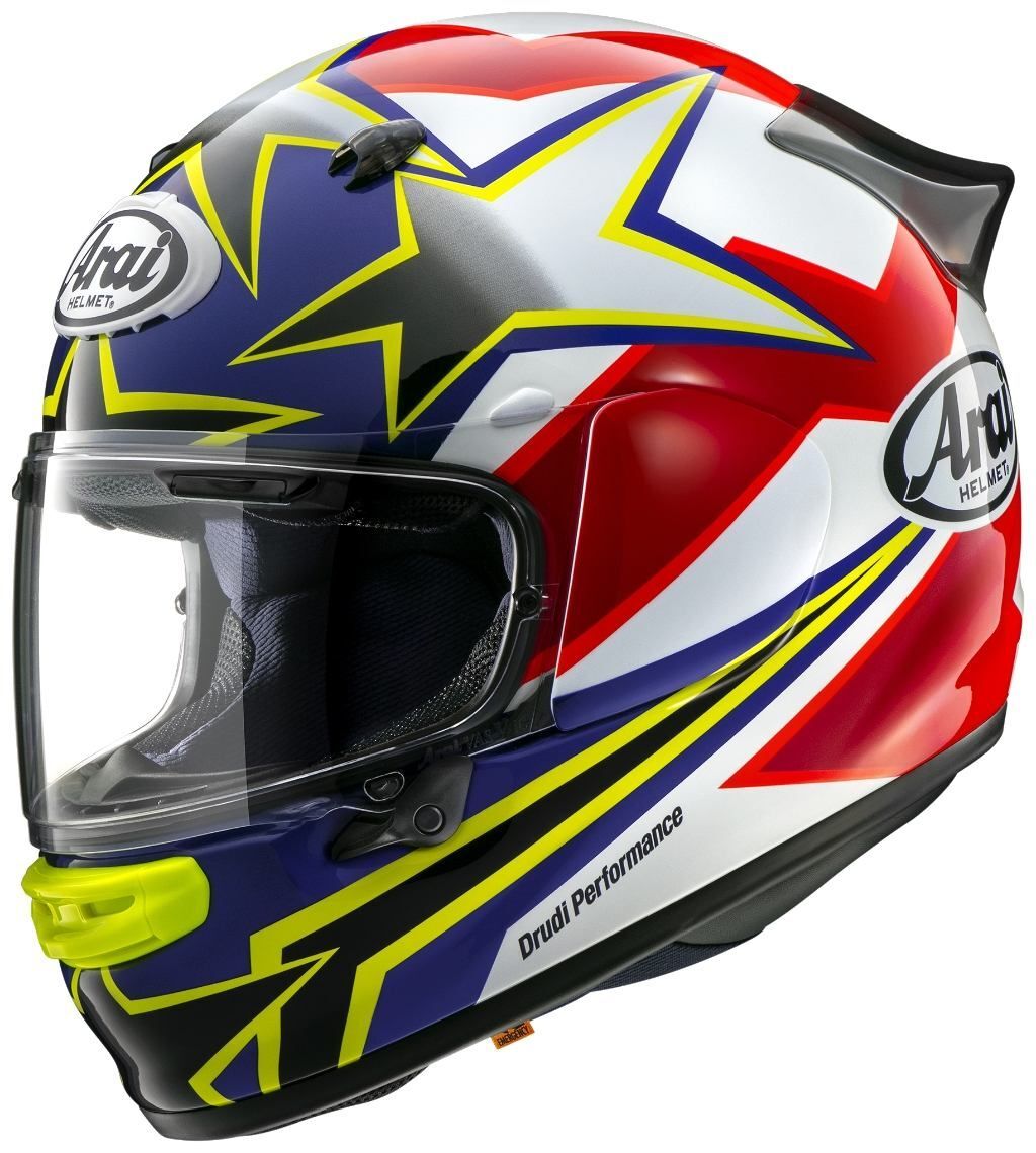 Arai フルフェイスヘルメット ASTRO-GX アストロジーエックス STAR&STRIPE スターアンドストライプ イエロー XL 61-62cm拍卖