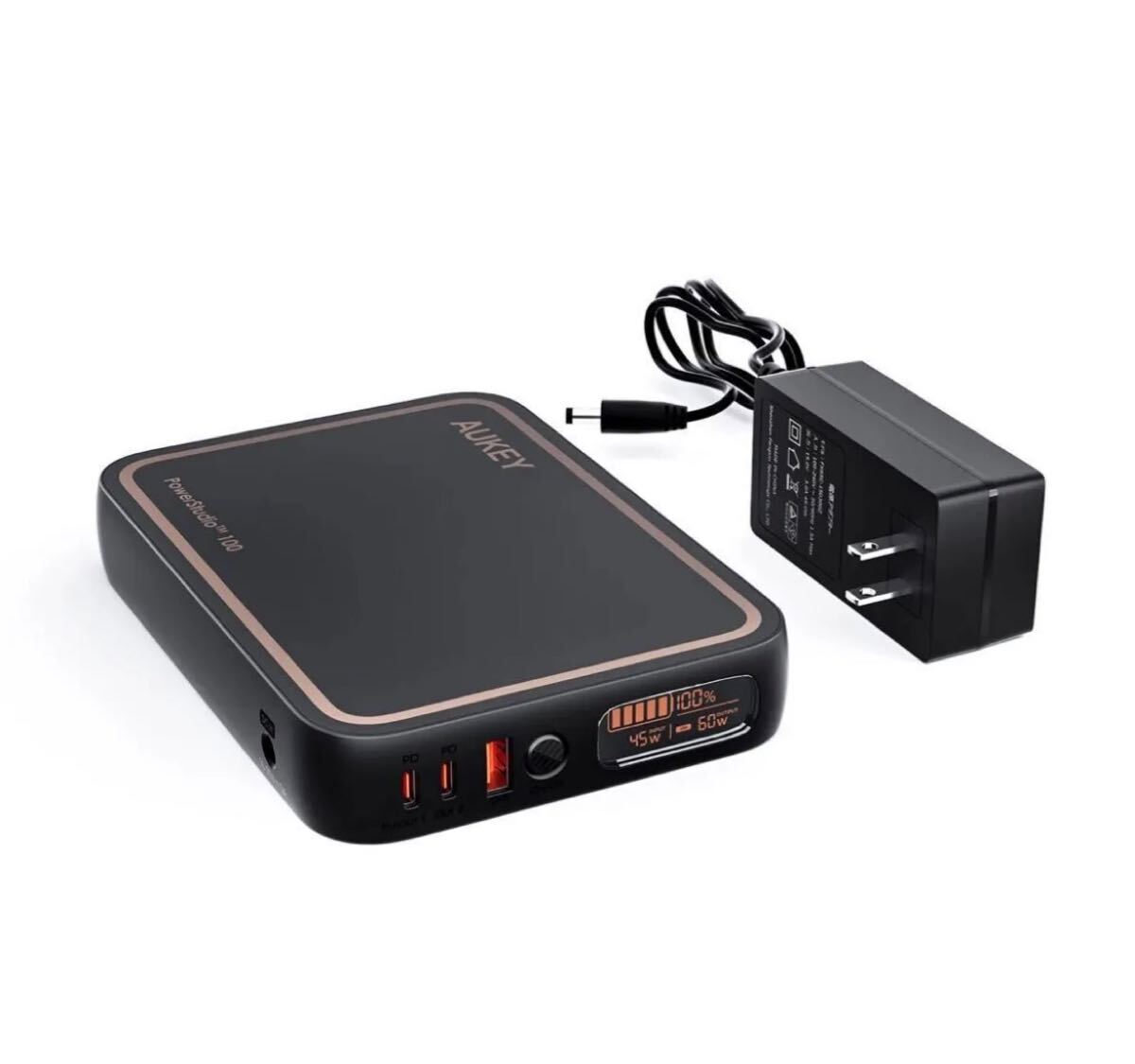 AUKEY ポータブル電源 PowerStudio Mini 97Wh 27,000mAh PS-RE01 大容量 小型拍卖