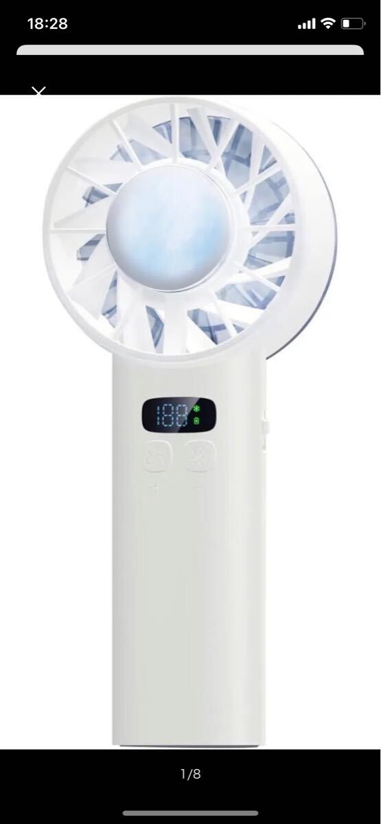 ハンディファン【2025夏新設計】 Kedviceo 携帯扇風機 5200mAh大容量 100段階風量調節 拍卖