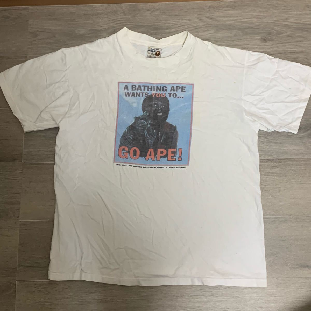 A BATHING APE vintage tee エイプ Tシャツ 猿の惑星 裏原拍卖