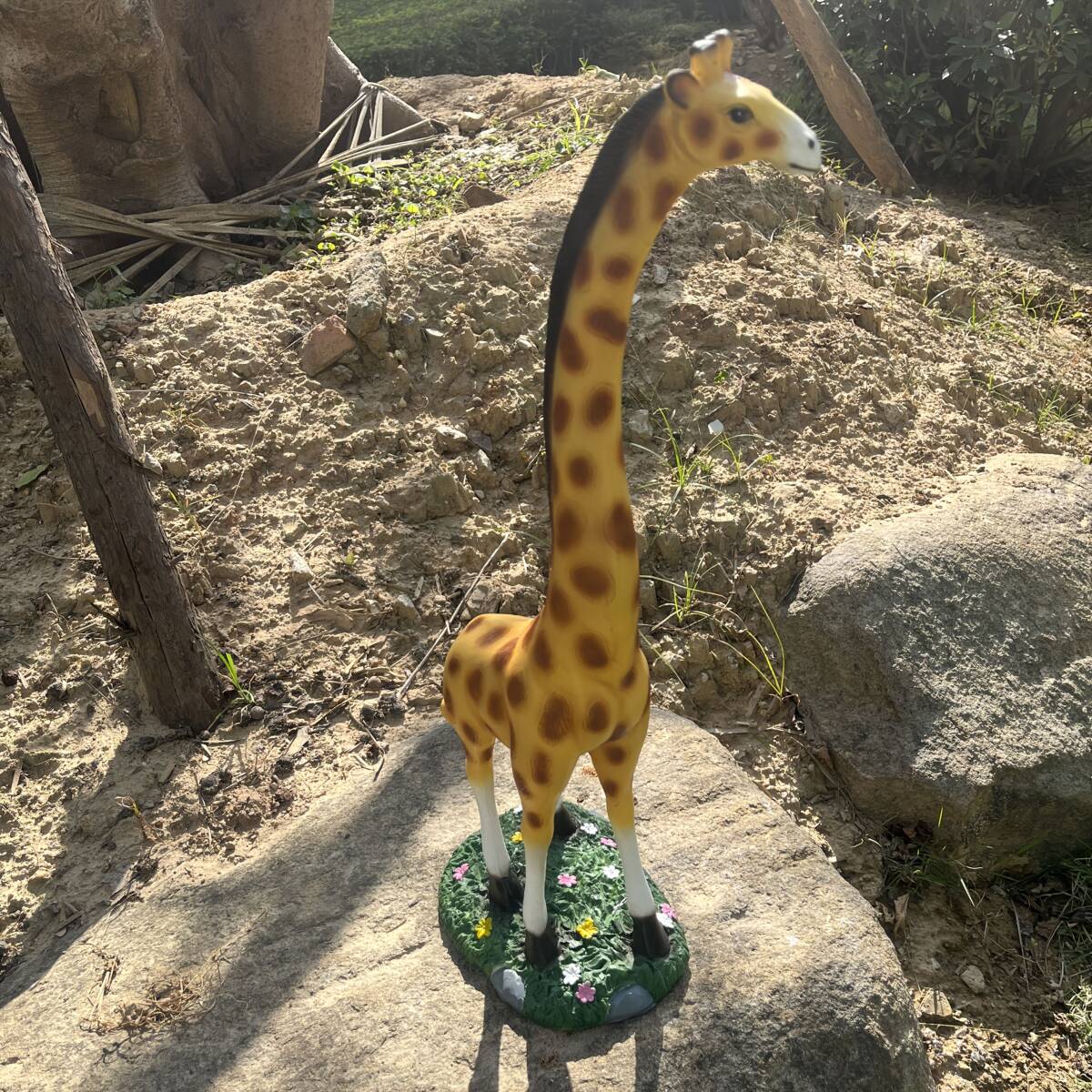 ミニチュア キリン リアル 置物 61cm 大型 大きい 樹脂像 インテリア 動物 レジン おしゃれ かわいい アニマル フィギュア t6852拍卖