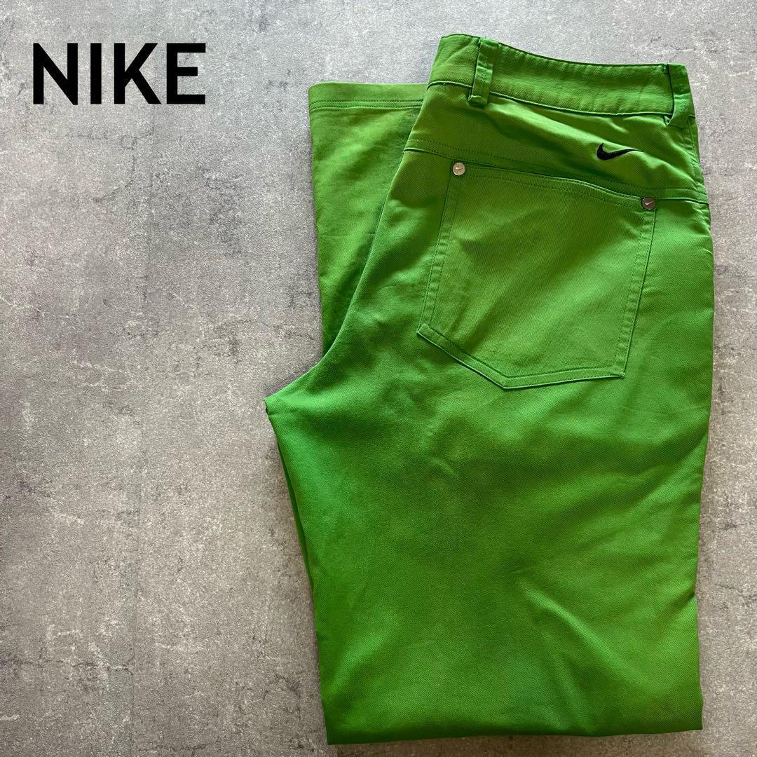 NIKE Golf カラーパンツ ストレッチ W31 グリーン拍卖