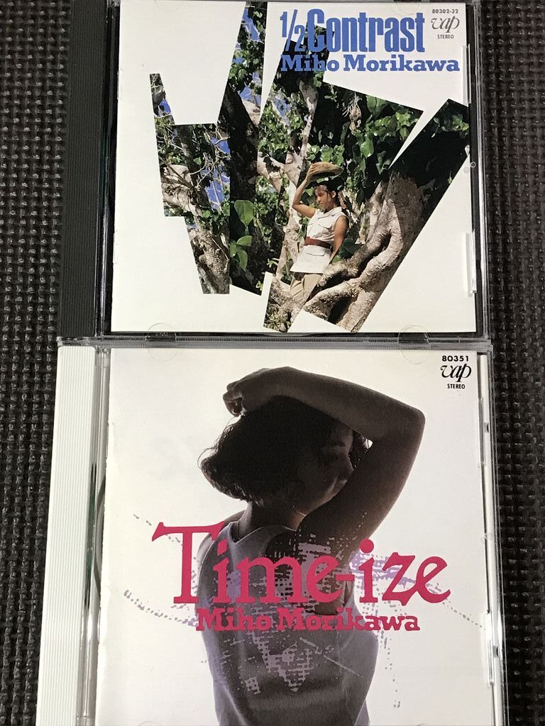 森川美穂 1/2 Contrast ハーフコントラスト、Time-ize タイムアイズ CDアルバム2枚セット拍卖