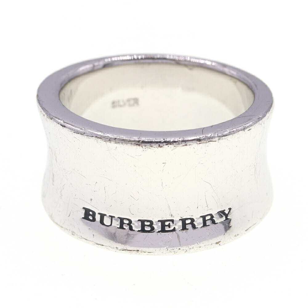バーバリー リング SV シルバー 12.5号 中古 指輪 アクセサリー ロゴ レディース拍卖